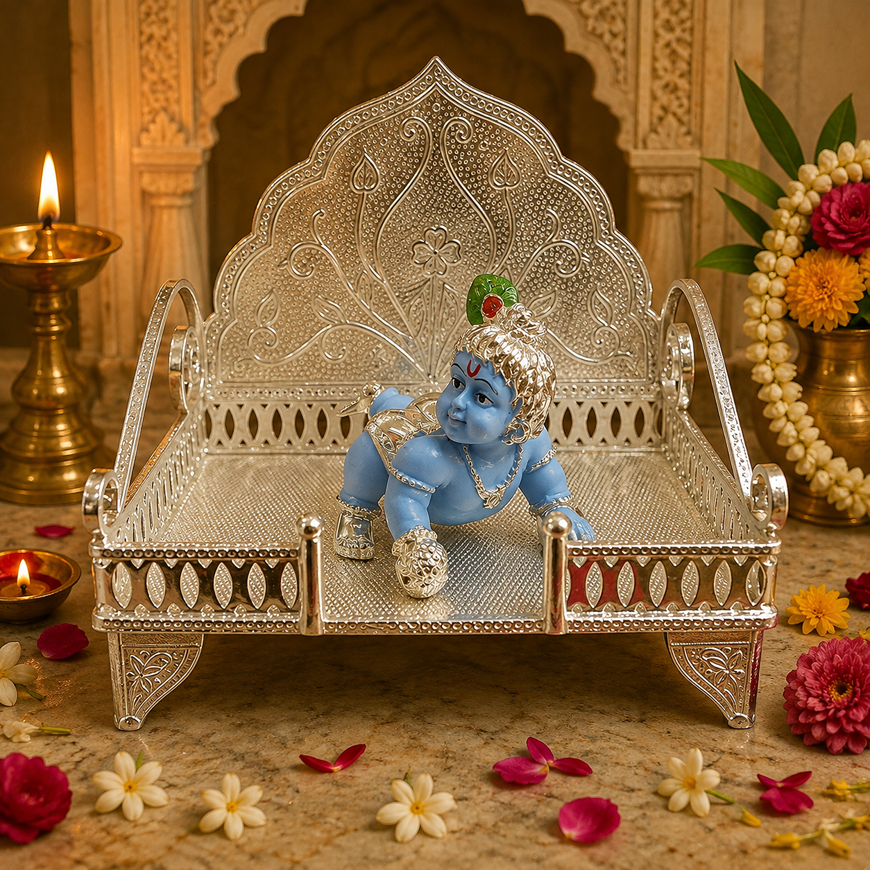 Silver Singhhasan